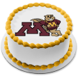 University of Minnesota Logo with Goldy Gopher Edible Cake Topper Image ABPID07634 Cheap