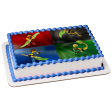 LEGO Ninjago Masters of Spinjitzu Red Ranger Blue Ranger Black Ranger Green Ranger Edible Cake Topper Image ABPID27414 Online Sale