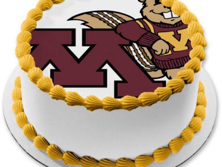 University of Minnesota Gophers Logo Edible Cake Topper Image ABPID09870 For Sale