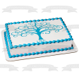 Tree of Life Blue Edible Cake Topper Image ABPID05018 Online