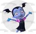 Vampirina Disney White Background Edible Cake Topper Image ABPID15227 Fashion