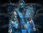 Mortal Kombat Sub-Zero Blue Brick Background Edible Cake Topper Image ABPID27592 on Sale