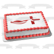 Holy Spirit and the Cross Edible Cake Topper Image ABPID27371 Hot on Sale