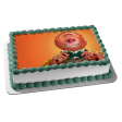 Missing Link Mr. Link Orange Background Edible Cake Topper Image ABPID27524 Online Sale