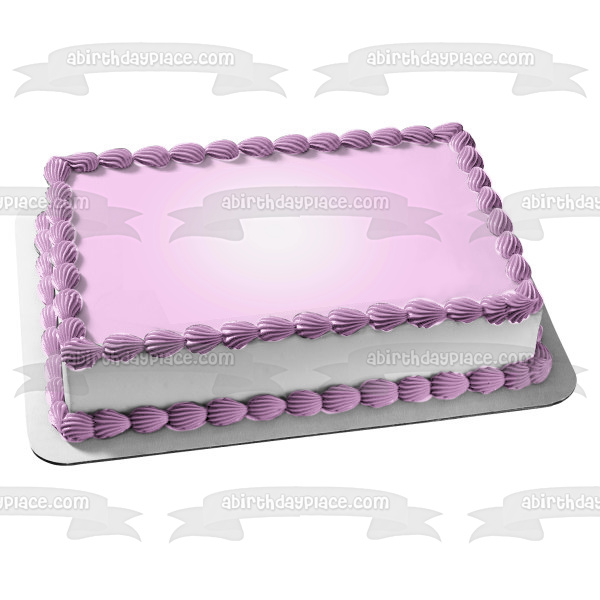 Light Pink Background Edible Cake Topper Image ABPID09830 For Sale