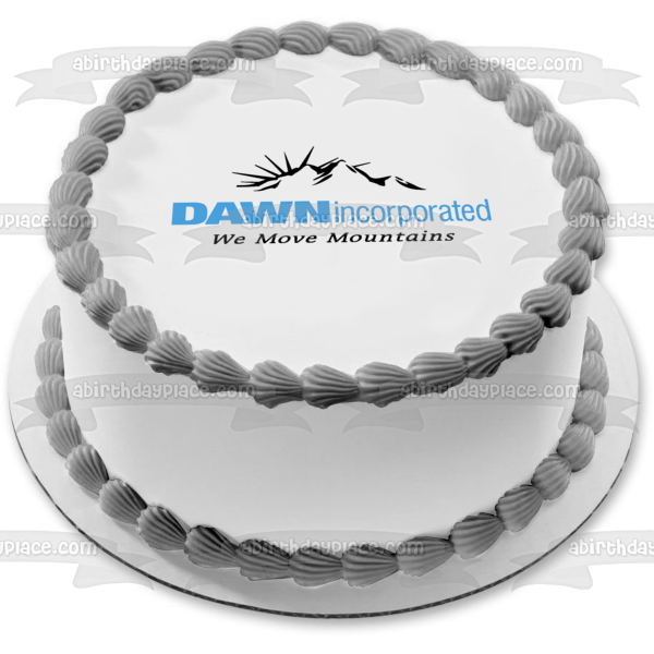 Dawn Incorporated We Move Mountains Edible Cake Topper Image ABPID10110 Discount