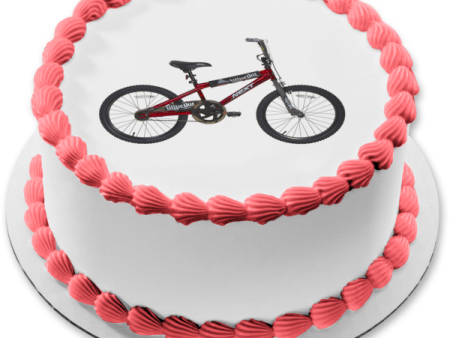 Next BMX Bike Red Wipe Out Edible Cake Topper Image ABPID09781 Online