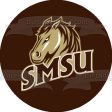 Southwest Minnesota State University Mustangs Logo Edible Cake Topper Image ABPID27716 Fashion