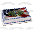 United States Army Emblem Eagle American Flag Edible Cake Topper Image ABPID27504 Fashion