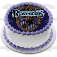 Harry Potter Hogwarts Ravenclaw Crest Blue Background Edible Cake Topper Image ABPID27813 Cheap