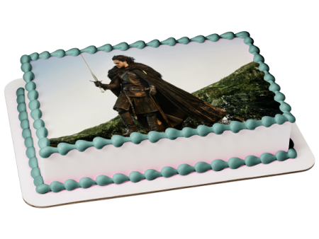 Game of Thrones Jon Snow Mountains Edible Cake Topper Image ABPID26955 Fashion