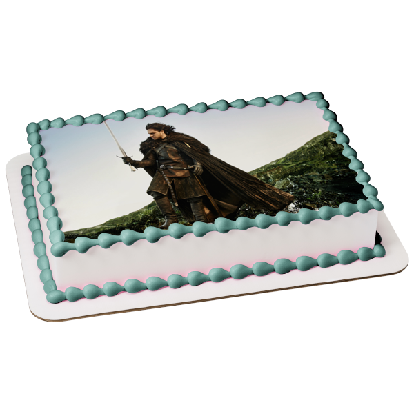 Game of Thrones Jon Snow Mountains Edible Cake Topper Image ABPID26955 Fashion