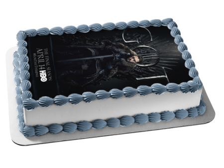 Game of Thrones Jon Snow Iron Throne Sword Black Background Edible Cake Topper Image ABPID27636 on Sale