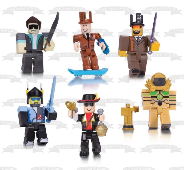 Legends of Roblox Various Famous Characters Edible Cake Topper Image ABPID15168 on Sale