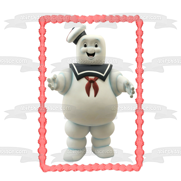 Ghost Busters Stay Puft Marshmallow Man Edible Cake Topper Image ABPID27830 For Sale