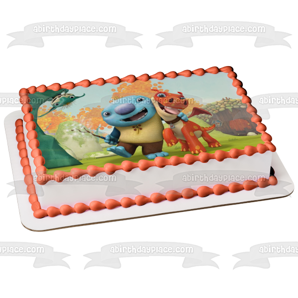 Wallykazam Magic Words Bobgoblin Norville Trollman and Wally Trollman Edible Cake Topper Image ABPID01819 Online Sale