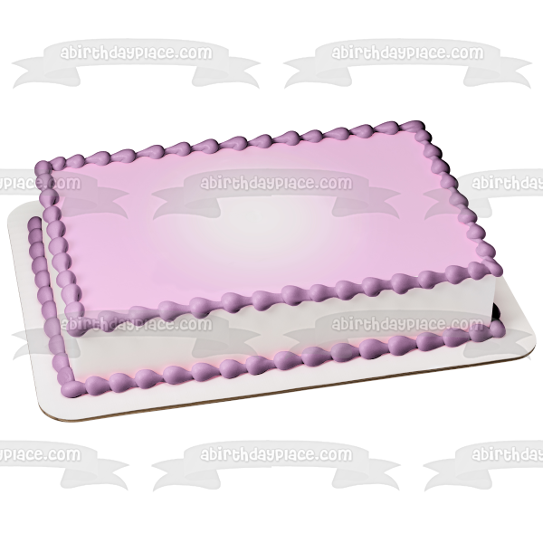 Light Pink Background Edible Cake Topper Image ABPID09830 For Sale