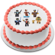 Legends of Roblox Various Famous Characters Edible Cake Topper Image ABPID15168 on Sale