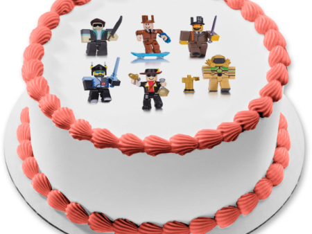 Legends of Roblox Various Famous Characters Edible Cake Topper Image ABPID15168 on Sale