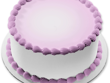 Light Pink Background Edible Cake Topper Image ABPID09830 For Sale