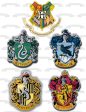 Harry Potter Hogwarts Crests Gryffindor Hufflepuff Ravenclaw Slytherin Edible Cake Topper Image ABPID27648 For Cheap