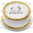 The Hazy Unicorn Stars Colorful Edible Cake Topper Image ABPID09972 Cheap