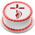 Holy Spirit and the Cross Edible Cake Topper Image ABPID27371 Hot on Sale