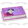 My Little Pony Equestria Girls Rarity Hearts Background Edible Cake Topper Image ABPID27330 Cheap