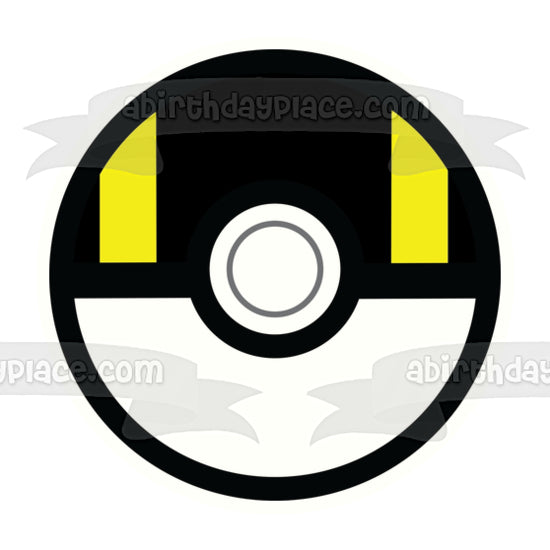 Pokemon Poke Ball Ultra Ball Edible Cake Topper Image ABPID15234 Cheap