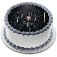 Game of Thrones Brienne of Tarth Iron Throne Black Background Edible Cake Topper Image ABPID27502 Online Sale