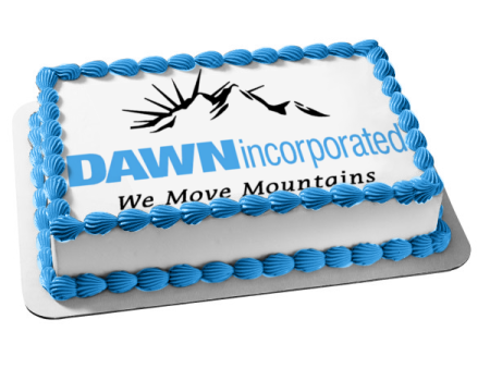 Dawn Incorporated We Move Mountains Edible Cake Topper Image ABPID10110 Discount