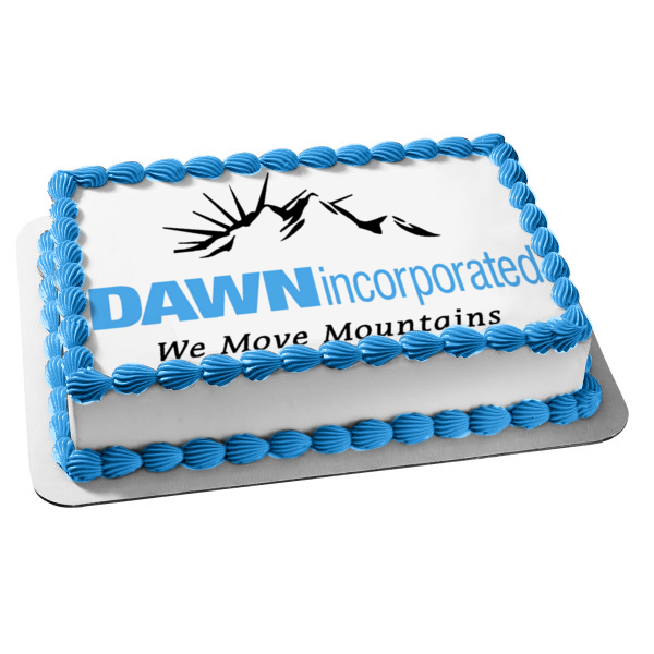 Dawn Incorporated We Move Mountains Edible Cake Topper Image ABPID10110 Discount