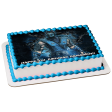 Mortal Kombat Sub-Zero Blue Brick Background Edible Cake Topper Image ABPID27592 on Sale