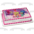 Shimmer and Shine Happy Birthday and Leah Edible Cake Topper Image ABPID03929 For Cheap