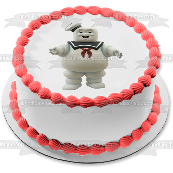 Ghost Busters Stay Puft Marshmallow Man Edible Cake Topper Image ABPID27830 For Sale