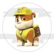 Paw Patrol Rubble Sitting Edible Cake Topper Image ABPID27277 For Discount