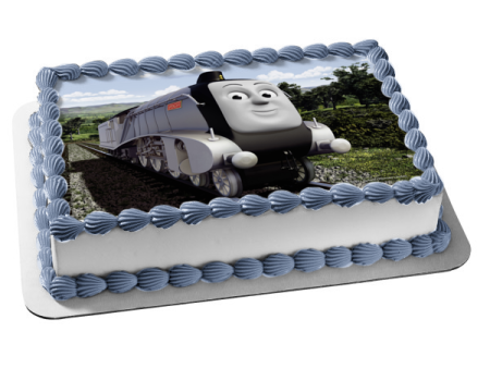 Thomas and Friends Spencer Train Track Edible Cake Topper Image ABPID10120 For Cheap