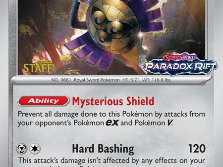 Aegislash (060) (Staff Prerelease Promo) [Scarlet & Violet: Black Star Promos] For Sale