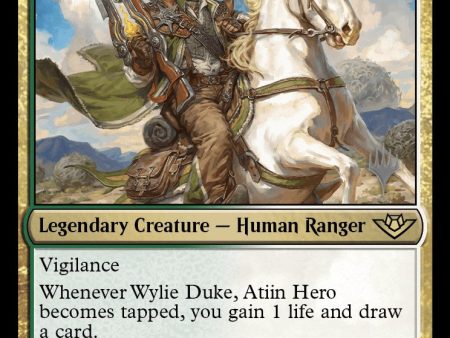 Wylie Duke, Atiin Hero (Promo Pack) [Outlaws of Thunder Junction Promos] Online now