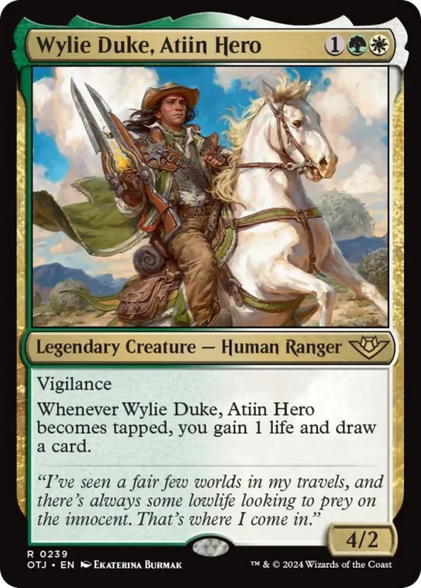 Wylie Duke, Atiin Hero [Outlaws of Thunder Junction] Hot on Sale