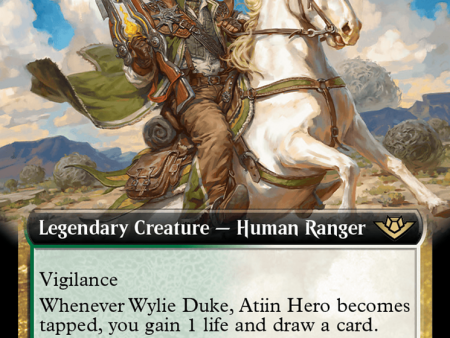 Wylie Duke, Atiin Hero (Extended Art) [Outlaws of Thunder Junction] Hot on Sale